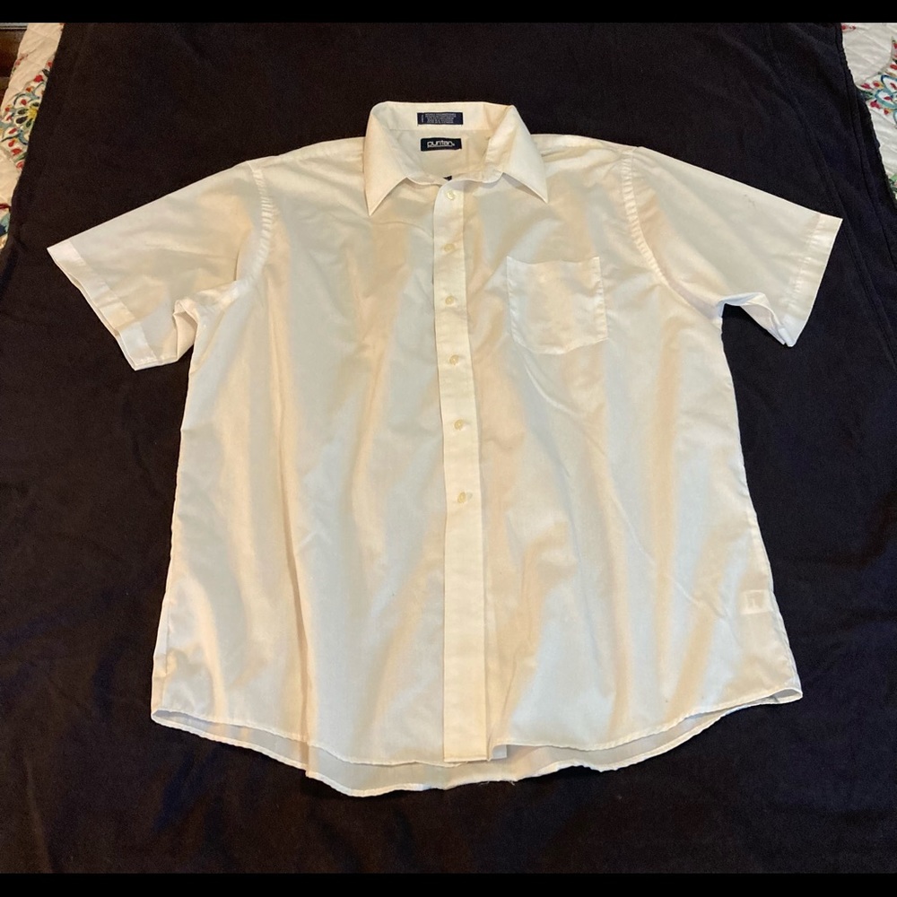 Puritan Short Sleeve Casual Button Down Shirt
